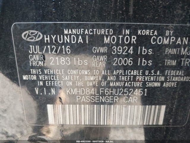 2017 HYUNDAI ELANTRA VALUE EDITION 9