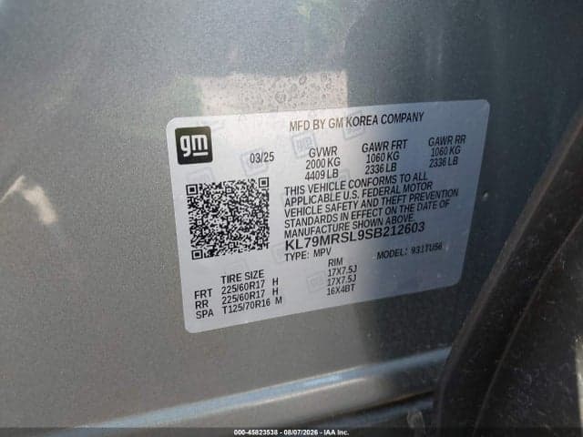 2025 CHEVROLET TRAILBLAZER AWD LT 9