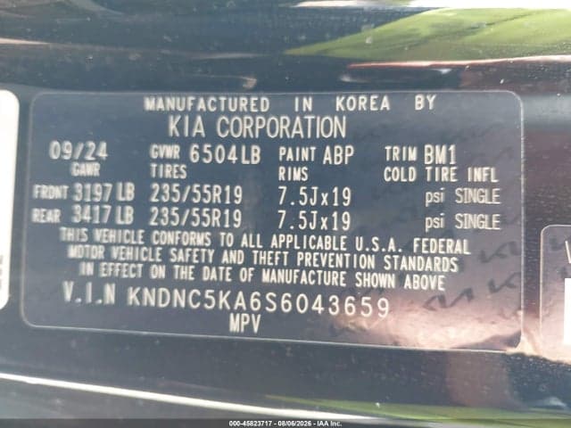 2025 KIA CARNIVAL MPV HYBRID EX 9