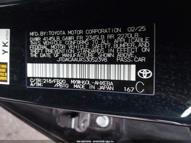 2025 TOYOTA PRIUS LE 9