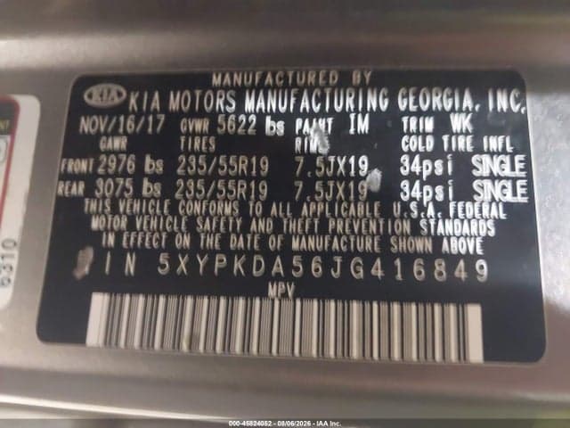 2018 KIA SORENTO 3.3L SX 9