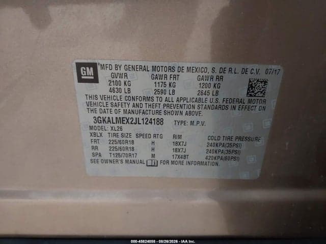 2018 GMC TERRAIN SLE 9