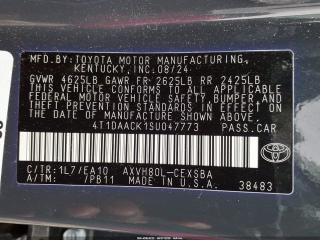 2025 TOYOTA CAMRY SE 9