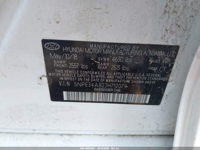2018 HYUNDAI SONATA LIMITED 2.0T+ 9