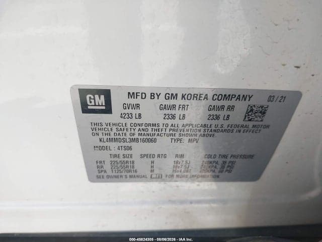 2021 BUICK ENCORE GX FWD SELECT 9