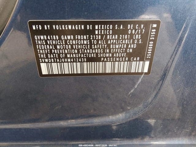 2017 VOLKSWAGEN JETTA 1.4T SE 9