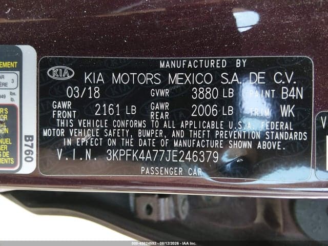 2018 KIA FORTE LX 9