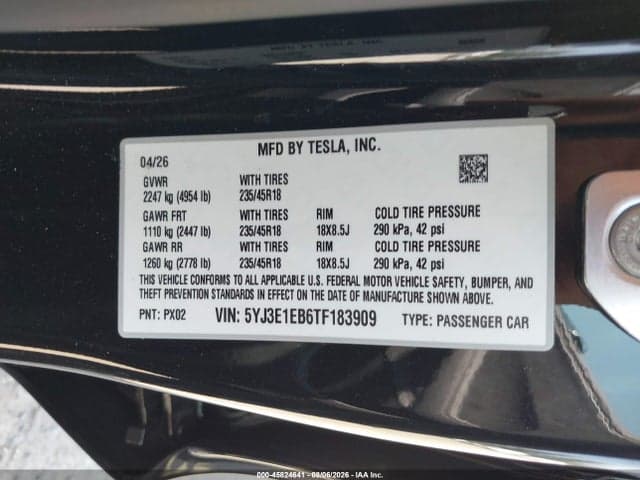 2026 TESLA MODEL 3 PREMIUM ALL-WHEEL DRIVE 9