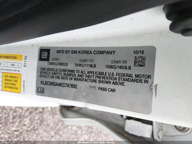 2019 CHEVROLET SPARK LS CVT 9