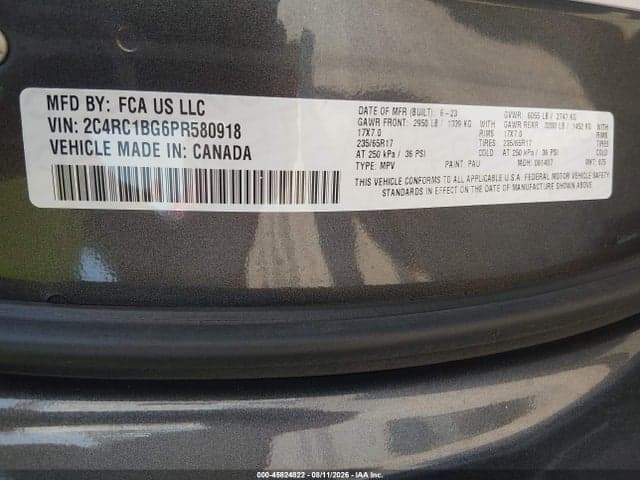 2023 CHRYSLER PACIFICA TOURING L 9
