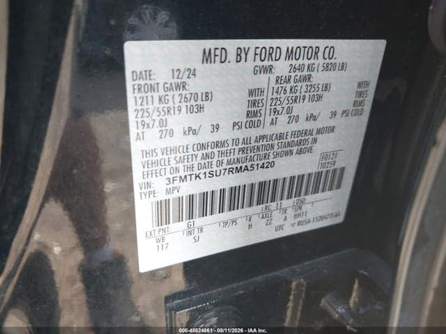 2024 FORD MUSTANG MACH-E SELECT 9