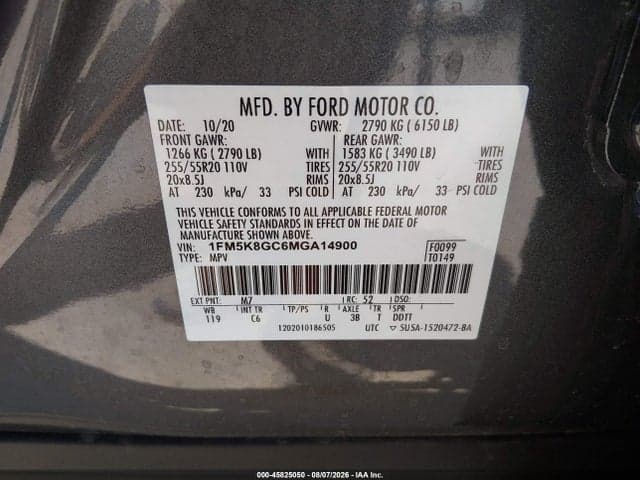 2021 FORD EXPLORER ST 9