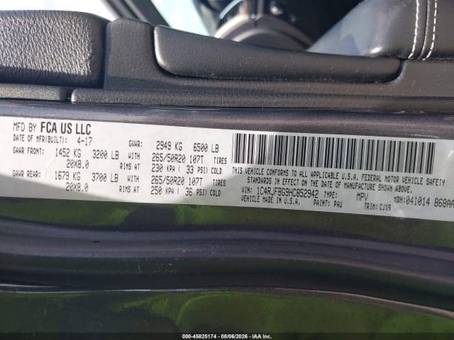 2017 JEEP GRAND CHEROKEE LIMITED 9