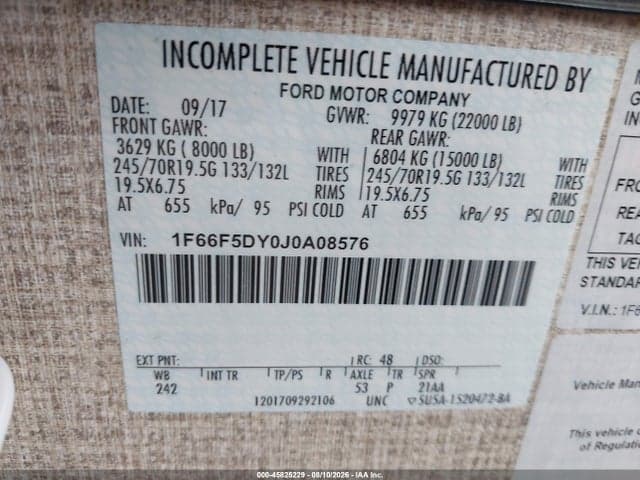 2018 FORD F53 9