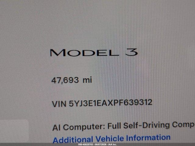 2023 TESLA MODEL 3 REAR-WHEEL DRIVE 16