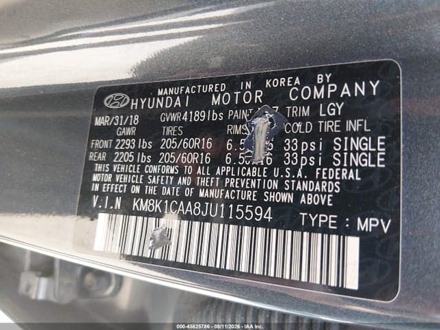 2018 HYUNDAI KONA SE 9