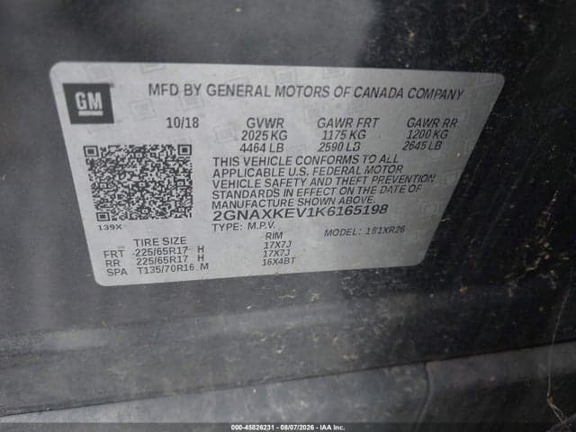 2019 CHEVROLET EQUINOX LT 9