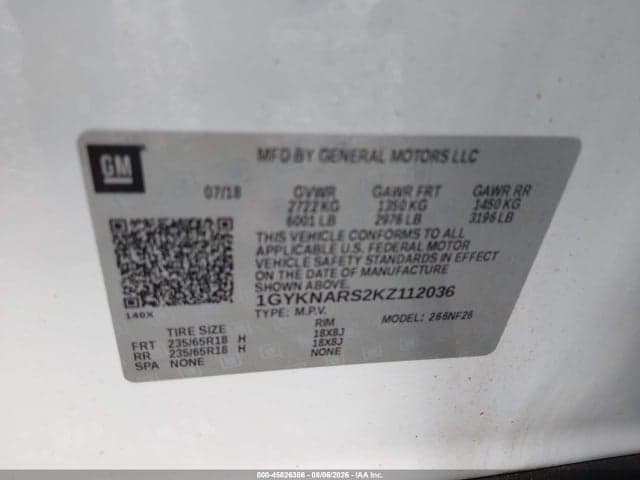2019 CADILLAC XT5 STANDARD 9