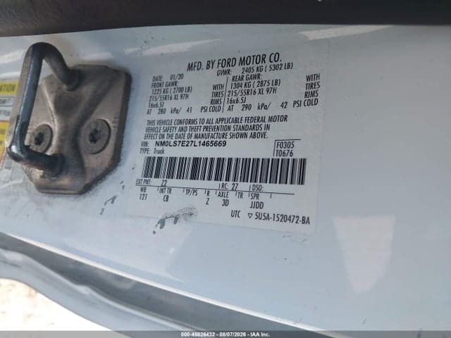 2020 FORD TRANSIT CONNECT XL 9