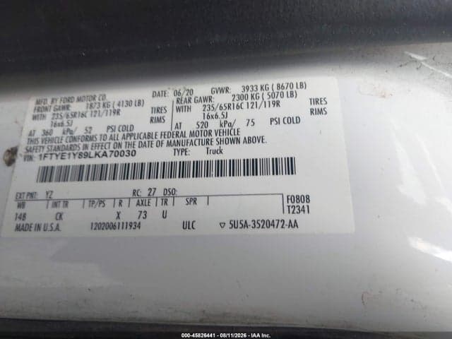 2020 FORD TRANSIT-150 9