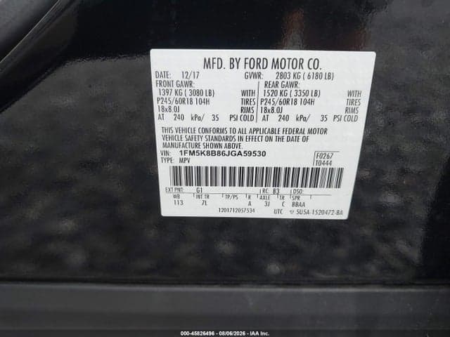 2018 FORD EXPLORER 9