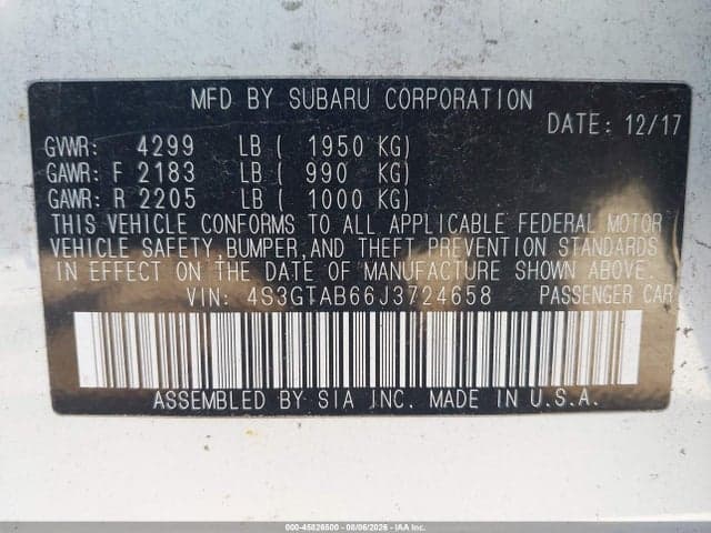 2018 SUBARU IMPREZA 2.0I PREMIUM 9