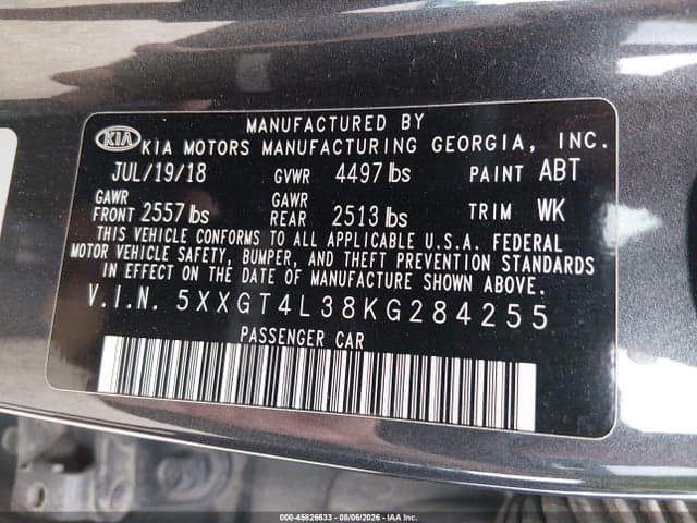 2019 KIA OPTIMA S 9