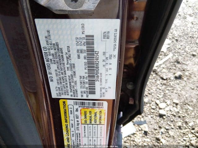 2017 FORD FUSION SE 9