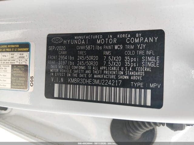 2021 HYUNDAI PALISADE SEL 9