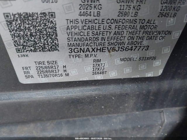 2018 CHEVROLET EQUINOX LS 9