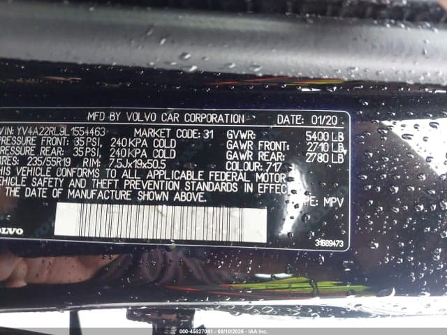 2020 VOLVO XC60 9