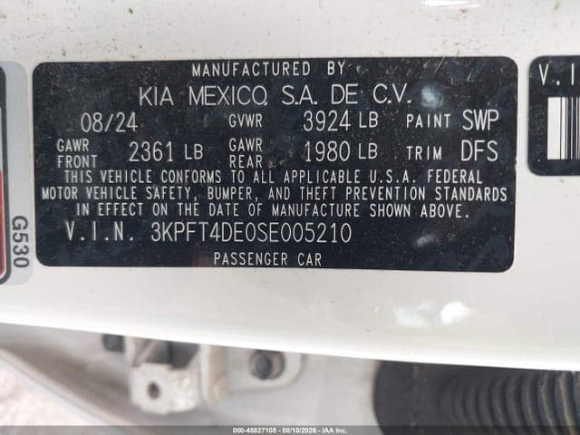 2025 KIA K4 LX 9