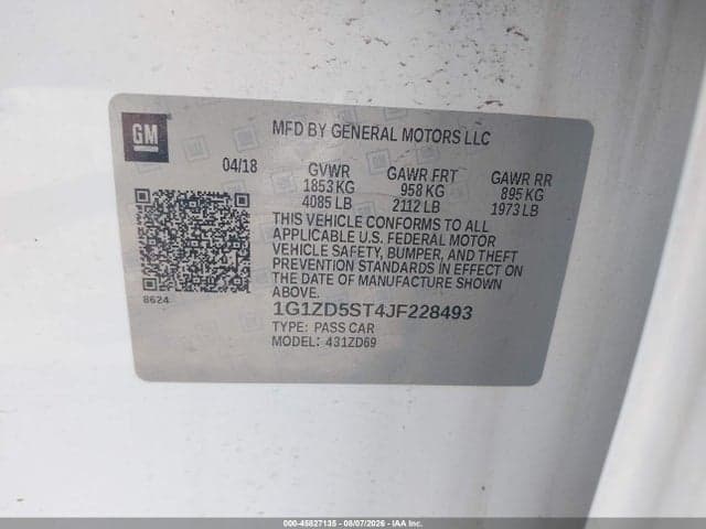 2018 CHEVROLET MALIBU LT 9