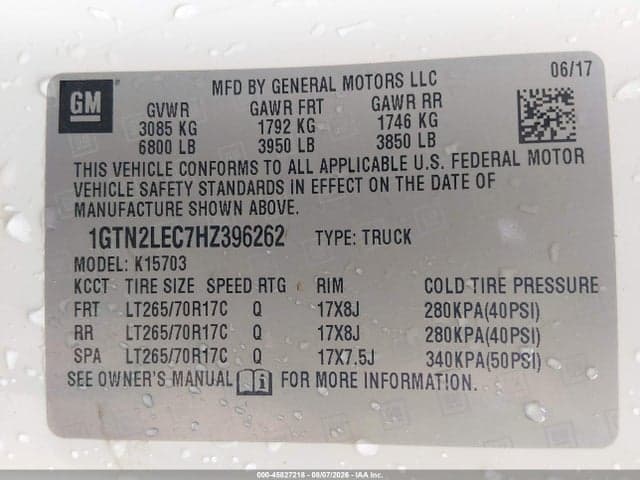 2017 GMC SIERRA 1500 9