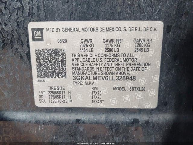 2020 GMC TERRAIN FWD SLE 9