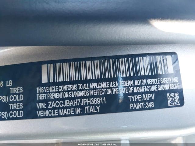 2018 JEEP RENEGADE SPORT 4X4 9