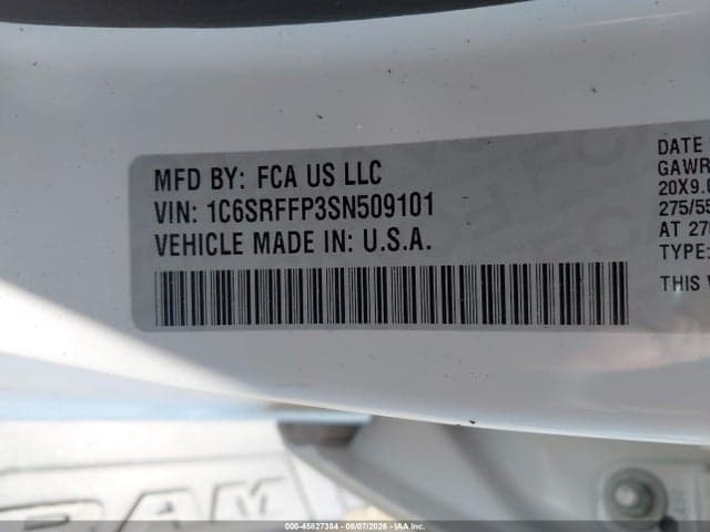 2025 RAM 1500 BIG HORN 4X4 5'7 BOX 9