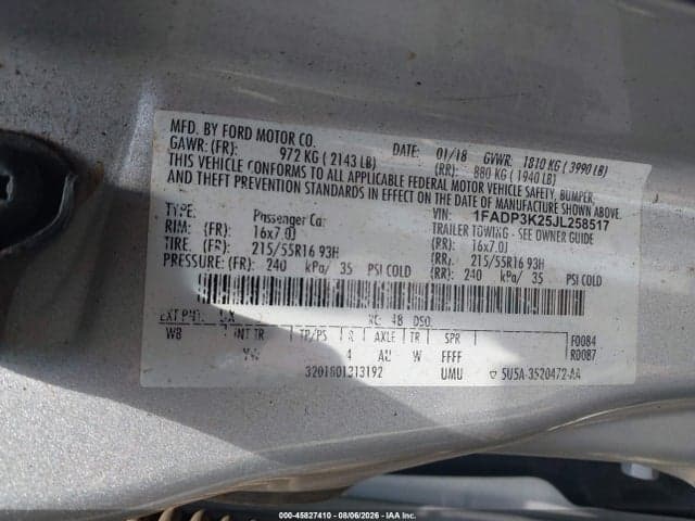 2018 FORD FOCUS SE 9
