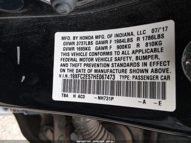 2017 HONDA CIVIC LX 9
