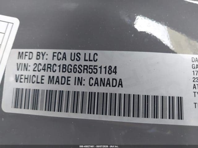 2025 CHRYSLER PACIFICA SELECT 9