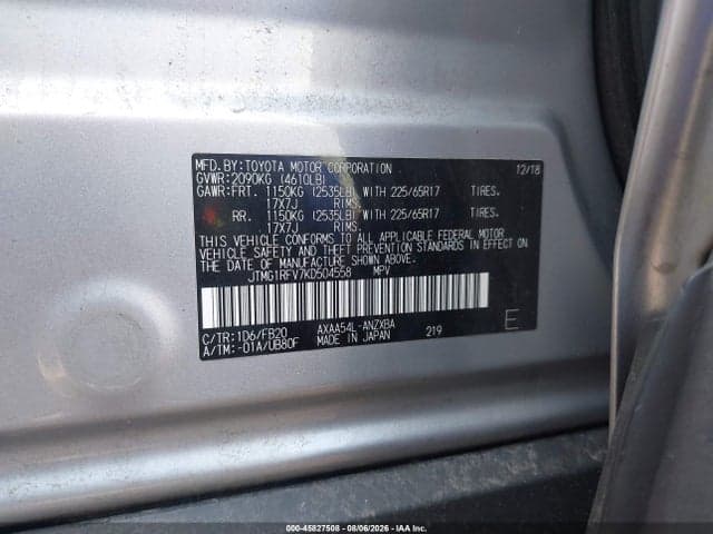 2019 TOYOTA RAV4 LE 9
