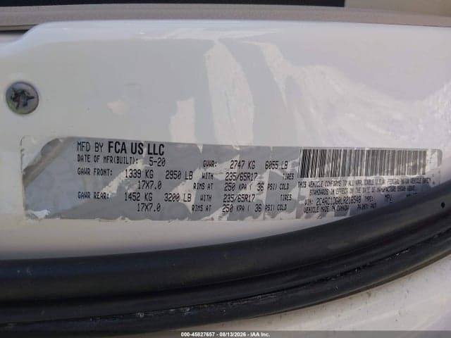 2020 CHRYSLER VOYAGER LXI 9