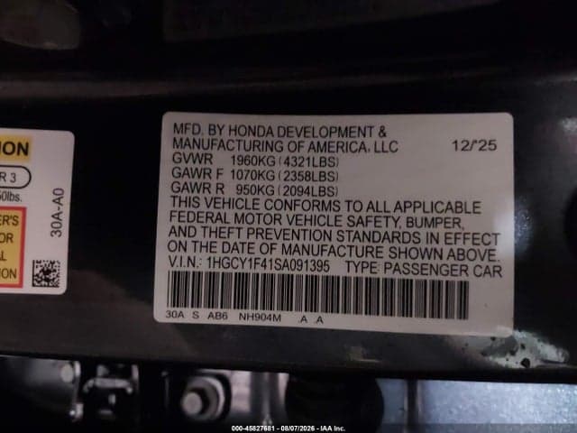 2025 HONDA ACCORD SE 9