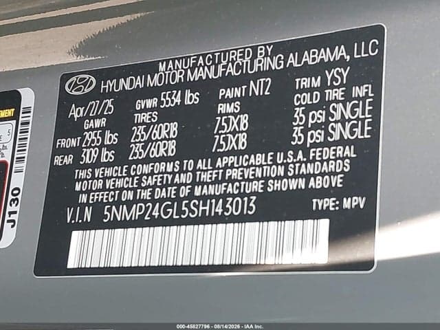 2025 HYUNDAI SANTA FE SEL 9