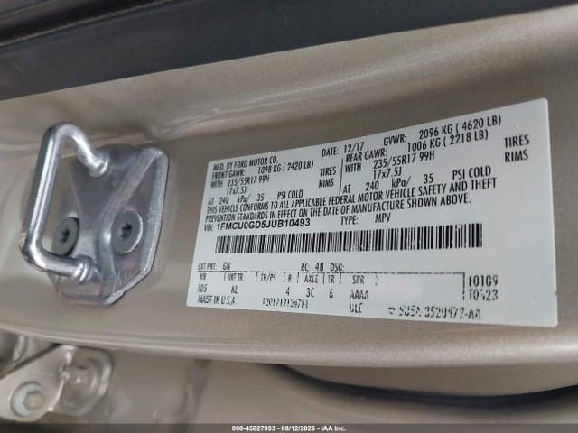 2018 FORD ESCAPE SE 9
