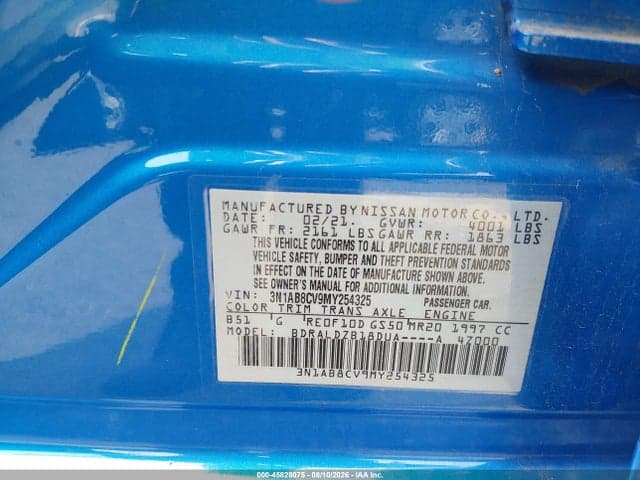 2021 NISSAN SENTRA SV XTRONIC CVT 9