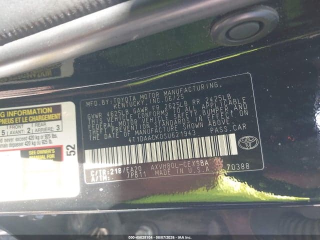 2025 TOYOTA CAMRY SE 9