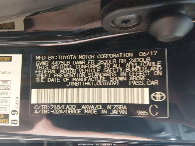 2018 TOYOTA CAMRY SE 9