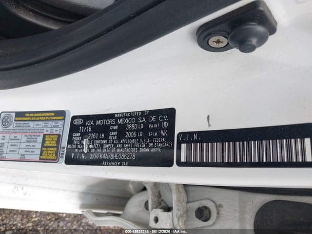 2017 KIA FORTE LX 9