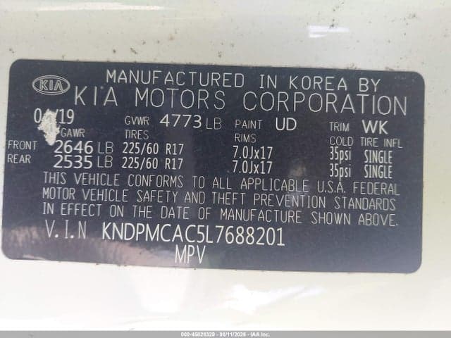 2020 KIA SPORTAGE LX 9